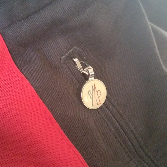 MONCLER Red Stripe Dress Pants - Picture 6 of 7